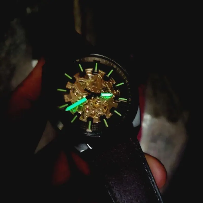 Fossil Everett Automatic LiteHide™ Leather Men's Watch- ME3207